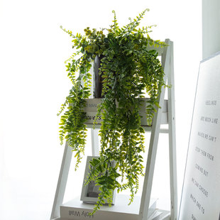 仿真花摆件盆景绿植藤条假花桌面摆件客厅酒柜电视U柜装饰品小盆