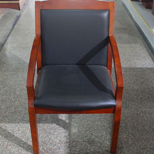 会议椅  实木 办公椅子 t四脚带扶手木椅  麻将椅 棋牌椅 实木餐