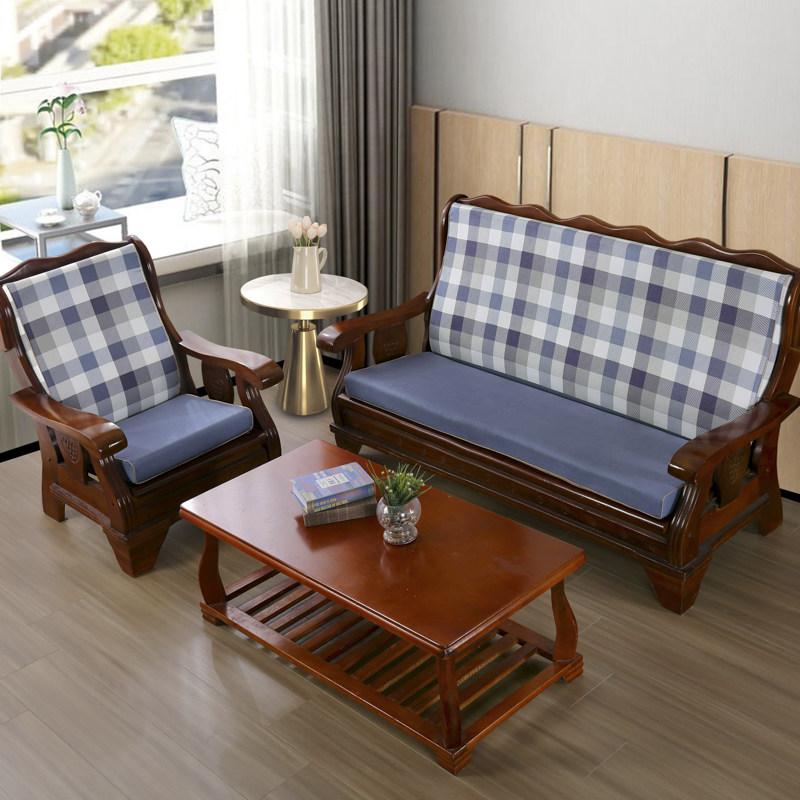 红实木沙发垫单三人座木质沙发坐垫E带靠背中式木头沙发加厚海绵,居家布艺,沙发垫,淘宝优惠券,粉丝福利购,淘宝优惠卷