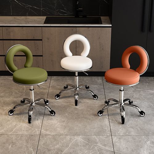 大工凳升降圆g凳子美容凳升降旋转滑轮理发店师傅凳化妆凳发廊专