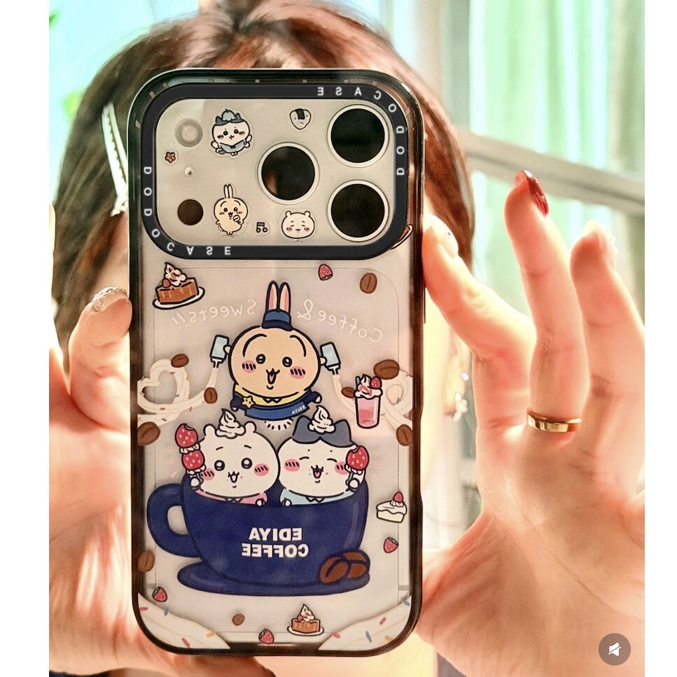 DODOCASE咖啡甜品吉伊卡哇苹果17Pro适用于iPhone16ProMax明星同款15pro少女可爱卡通手机壳14防摔保护套磁吸