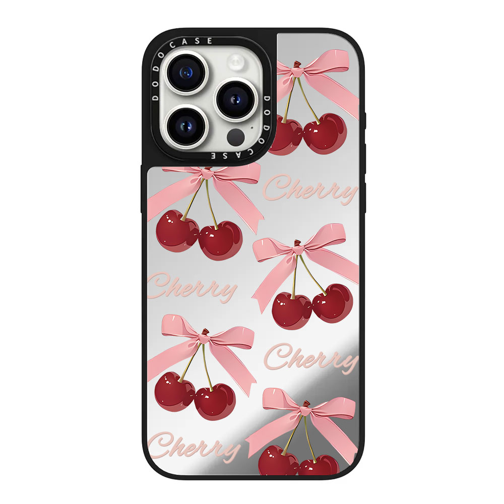 DODOCASE满屏樱桃粉丝带苹果17Pro适用iPhone16ProMax明星同款15promax可爱卡通磁吸手机壳13防摔保护14plus