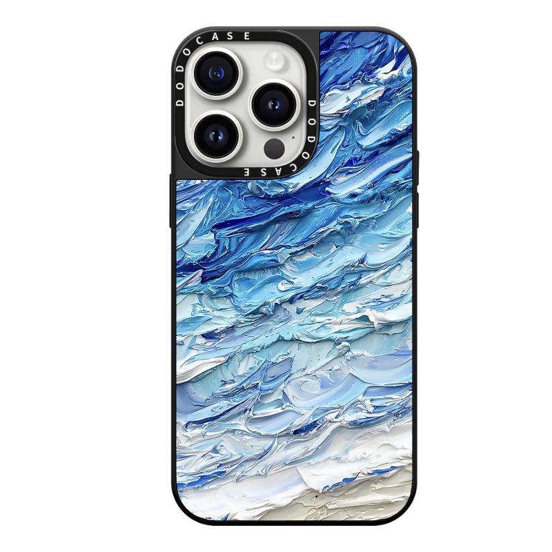 DODOCASE蓝霜薄荷大海16适用iPhone15ProMax苹果14Pro网红明星ins艺术家联名磁吸镜面手机壳13防摔保护套12硬