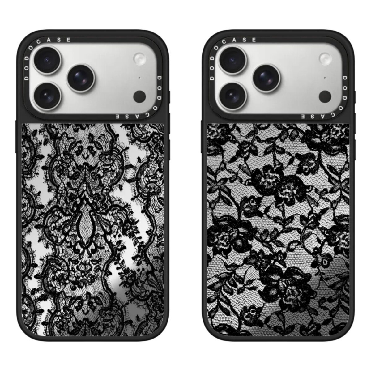 DODOCASE 秋冬复古黑色蕾丝适用于iPhone18/17PROMAX明星同款少女苹果16pro手机壳镜面15/14promax防摔保护套
