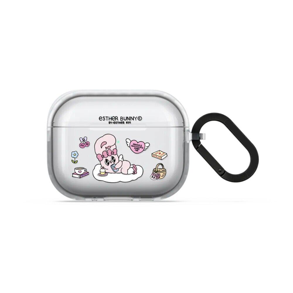 艾丝乐小兔可爱童趣AirPodspro4耳机套苹果明星同款Airpods pro第三代无线蓝牙保护壳防摔软壳pro2透明硅胶