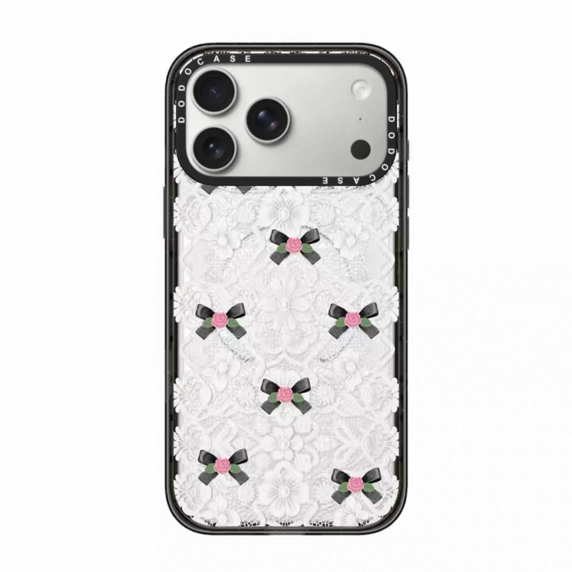 DODOCASE花卉蝴蝶结白纱手机壳
