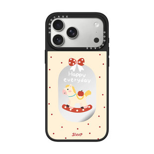 DODOCASE 可爱木马适用于iPhone17PROMAX明星同款少女苹果16plus马年新年手机壳卡通镜面15/14promax防摔保护