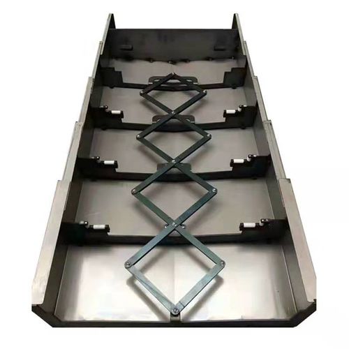 台湾乔福850机床加工q中CNC电脑锣钢板防护罩伸缩式不锈钢挡屑护