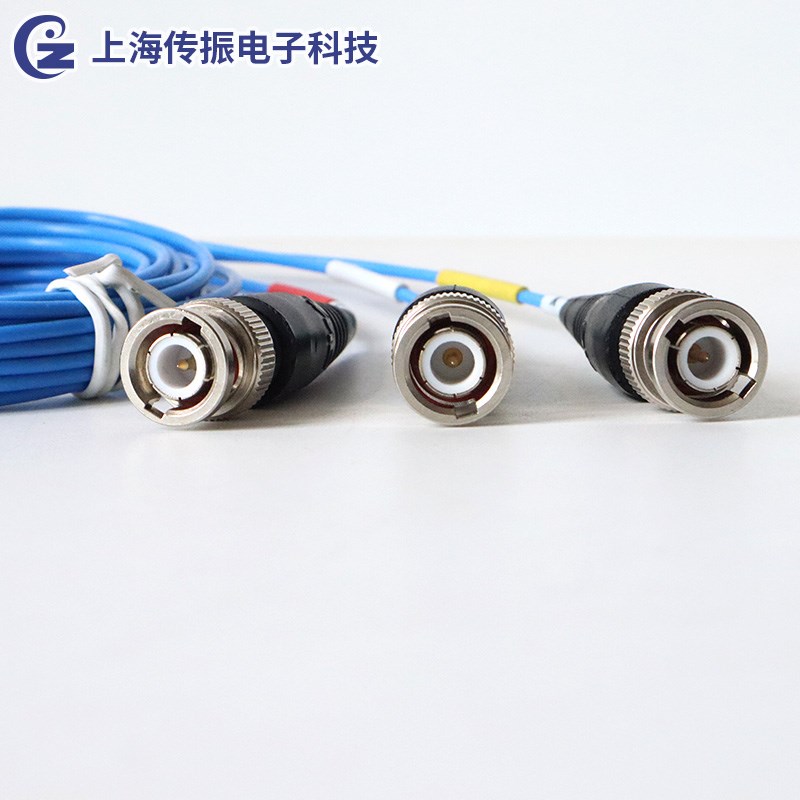 3轴ICP加速度计IEoPE电缆线PCB传感器三向振动5米电线BNC接头