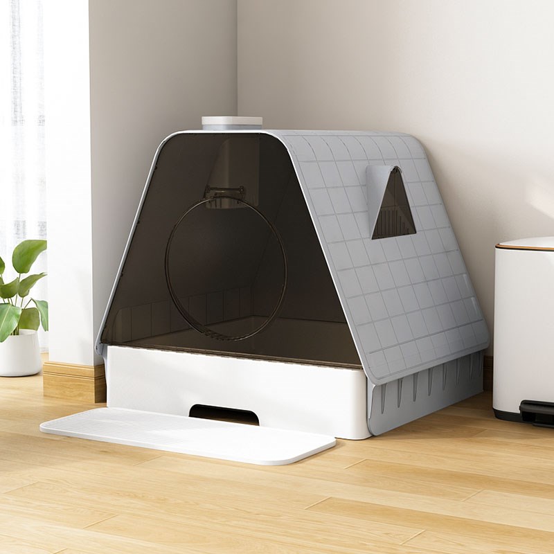 KGL猫砂盆全封闭超大u号防臭猫咪猫厕所抽屉式猫屎盆防外溅