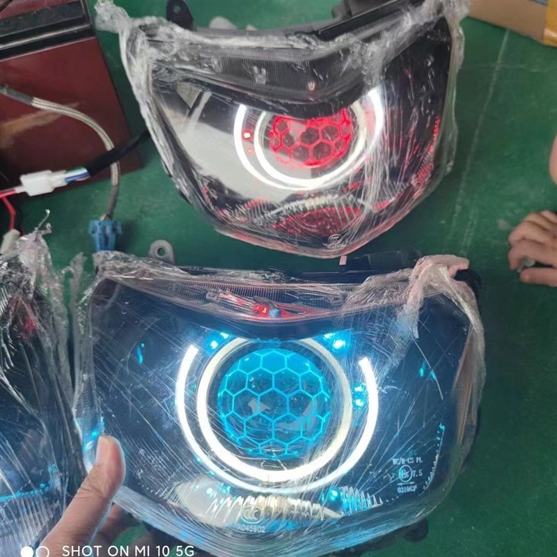 五代目R2小劲战喜劲n改透镜LED双色天使眼恶魔眼总成直上劲战5透