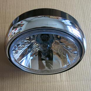适用轻骑铃木外星人GSX125大灯新骏威GSX150-S2圆灯复古版前大灯
