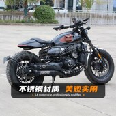 适用春风a450CLC改装 饰罩不锈钢防烫罩隔热盖保护壳 复古排气管装