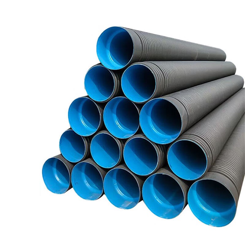 丰稚波纹管HDPE双壁波纹管大口径pe排水管L市政下水道排污管1支6