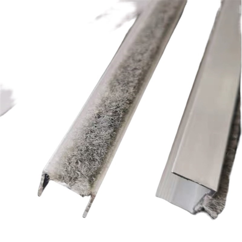 12mm玻璃防撞条铝合金卡边封C边条自动门玻璃移门防撞条侧边条