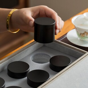 旅行茶具套装 白瓷功n夫茶具鹿慕溪水办公简约陶瓷盖碗泡茶杯礼盒