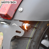 钱江qj闪300改m装 短尾牌照架框转向灯支架后挡泥板车牌架无损安装