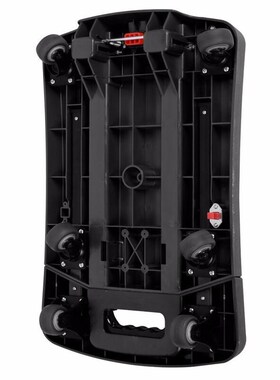 捷诺立N43695 平板车小推车折叠轻便拖车 K橙色升级TPR橡胶轮载重