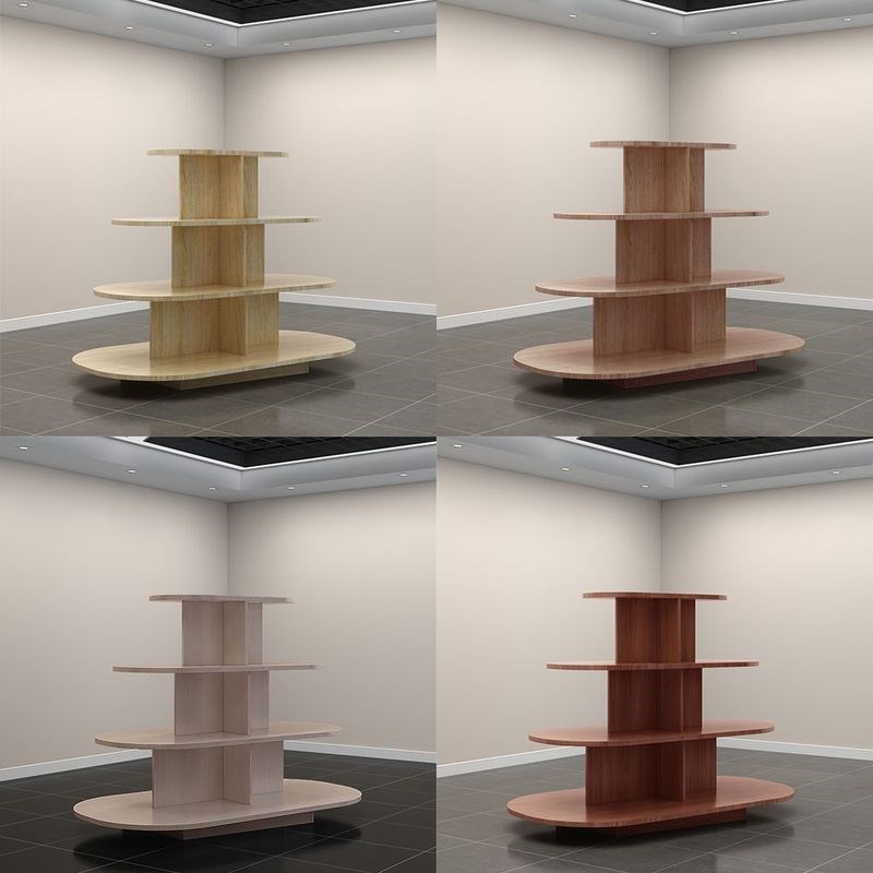 鞋店展示架玩具架货架椭圆形堆头货架红酒展示柜母婴店Z奶粉中岛