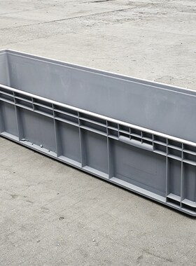 41423塑料周转箱1400*400*230物流箱储物筐收纳灰汽配Z五金长方形