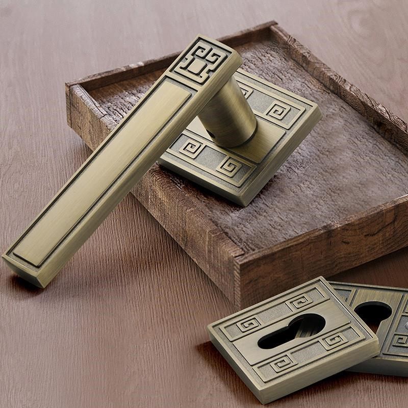 黄古铜色办公室卧室一体门锁锌合金青古铜新中式木U门通用静音锁.,基础建材,机械门锁,淘宝优惠券,粉丝福利购,淘宝优惠卷