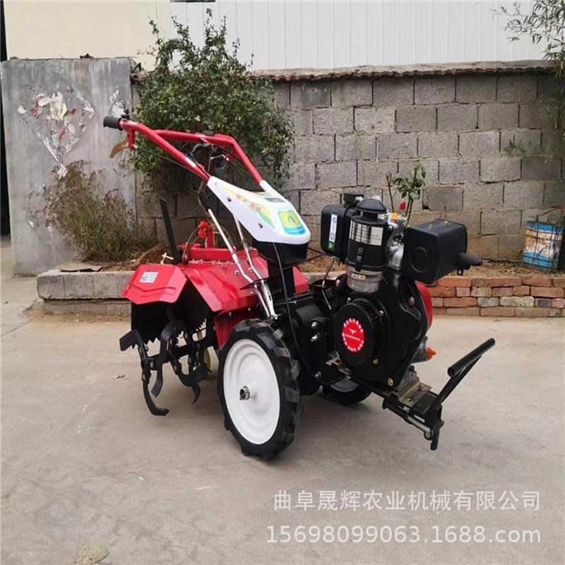自走式风冷四驱垄间作业翻地机?果园旋耕柴O油微耕机 无刷电机