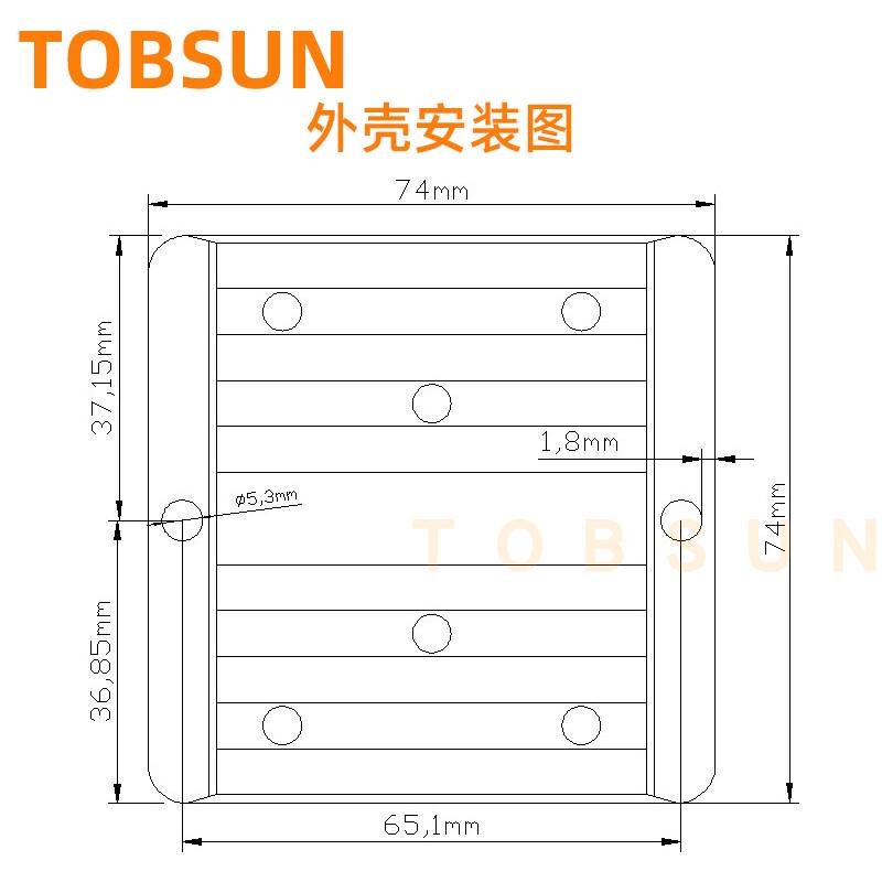12V转13.8V 10A车用稳压电源 8V-40VM稳压器监控直流电源  防水