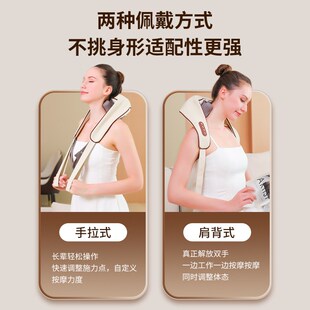 颈椎按摩器背部腰部疏通神器斜方肌脖子O揉捏按摩仪肩颈颈部