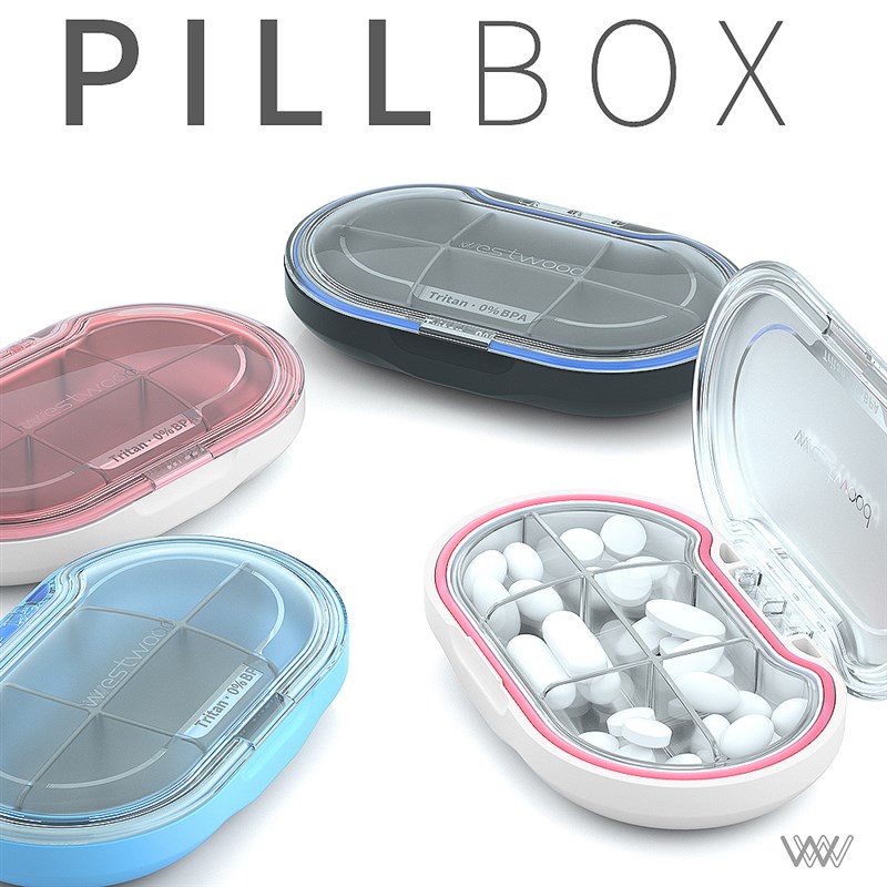 小药盒便携式分装大容量一周收纳随身药片迷你小号密W封药品薬盒