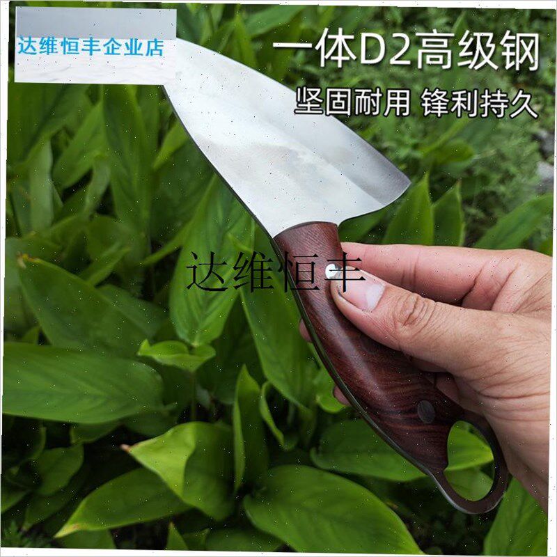 ,大树桩铲d刀进f口D2模具钢红檀手工嫁接刀硬度63园林嫁接工具