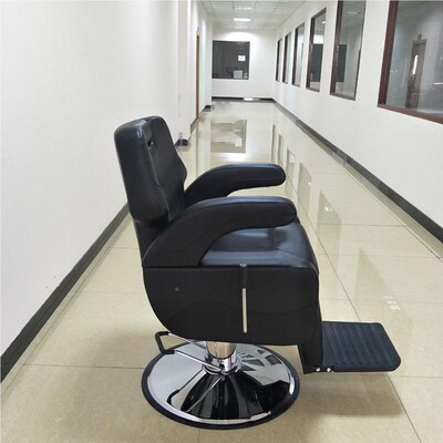 可升降 脚板 沙复古理发店可理y发椅倒放的踏男士B9212理发龙椅子