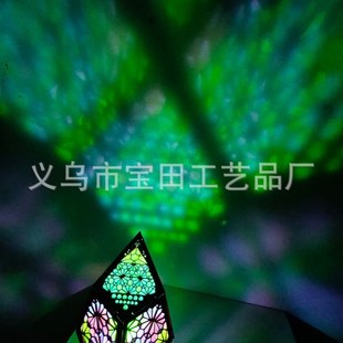 Large Floor Lamp钻石星空投G影灯波西米亚落地星空灯炫彩灯装饰