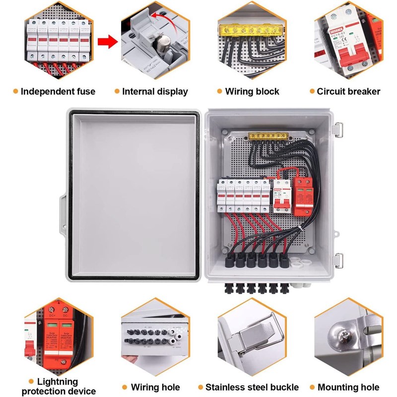 光伏阵列防雷汇流箱创新型太阳能S发电系统汇流箱