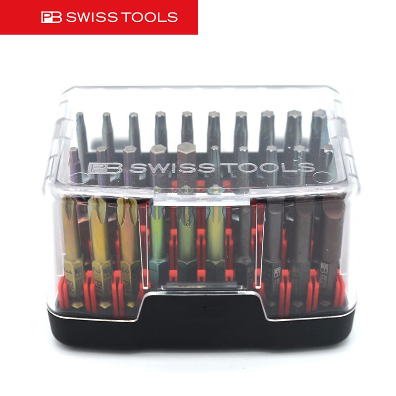 瑞士PB SWISS TOoOLS 十字一字六角星型批头30件套组合 PB E6.990