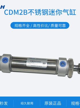 不锈钢迷你气缸CM2B/CDM2B2t5-650/700CM CDM2F/2L/2E 带磁气缸