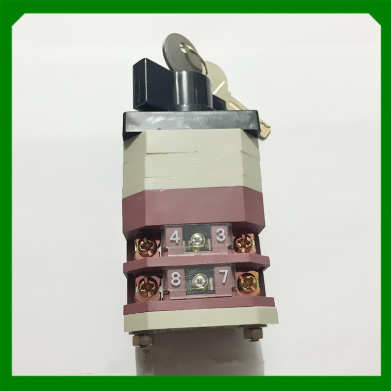 长信转换开关LW12-16 21/9.061J6.2S组合开关带钥匙长江