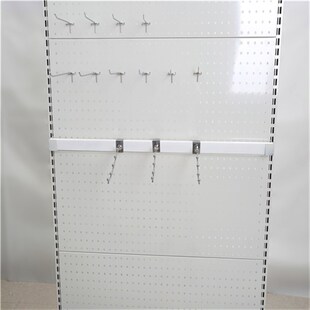 洞洞板配件横杆横托左右托衣服挂C架服装孔板货架配件工具架展示