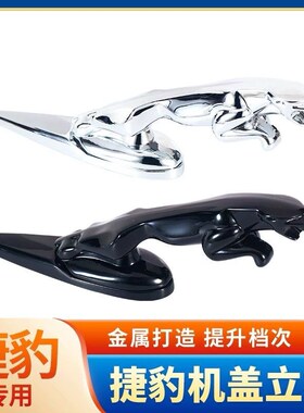 适用于捷豹立标XELXFLE-PACEy XJL XF XE改装车标车头标机盖标黑