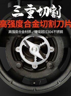 切割式污水泵220V排污泥浆抽水机化粪池家用3N80V潜水泵养殖场抽