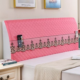 万能床头罩2021新款 靠背全包加厚M软包木床通用弧形保护 公t主风格