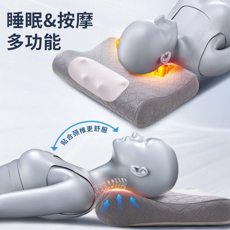 按摩枕头b按颈椎电动肩颈按摩器腰颈背部全身真人按摩枕