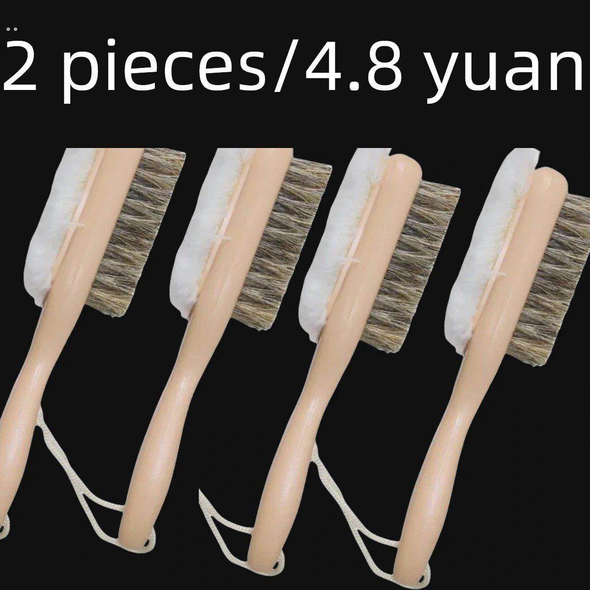 纯猪鬃毛鞋油刷不伤鞋洗鞋刷子软毛皮鞋刷擦鞋打鞋油家用毛刷子