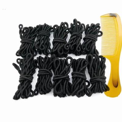 大号老式留芳高弹力橡皮筋女基础黑色发绳发圈扎马尾盘发头绳皮套