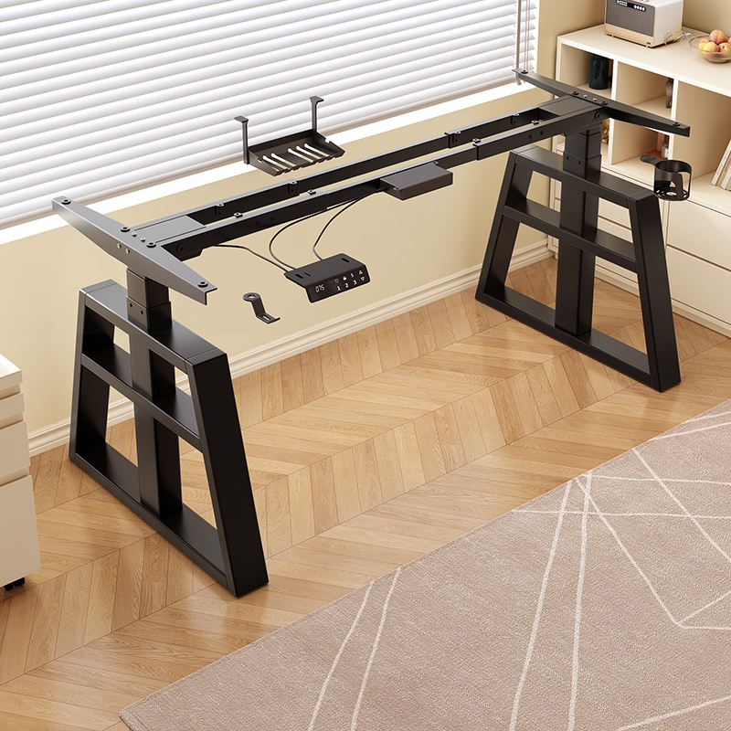 智能电动升降桌桌腿双电机双横梁办公桌电脑桌学习桌升降桌架子