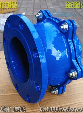 H42X-10球墨铸铁底阀蓝色法兰水泵底阀抽吸水阀3寸4寸6寸DN80 100