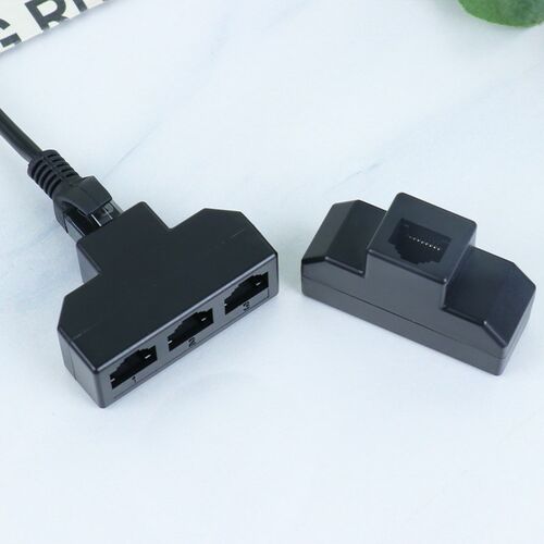 千兆网络一分三RJ45八芯网络口延长器高品质网口转换头网线分线器