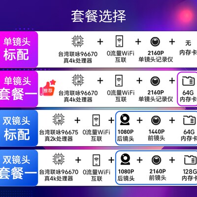 捷尼赛思GV70 G80 G90 专用行车记录仪4K超高清前后双摄停车监控