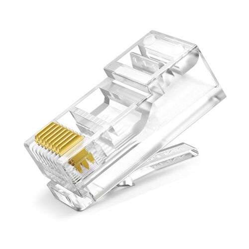 TP-LINK六类网络水晶头TL-EH601-100颗8芯镀金千兆网线接头一体式