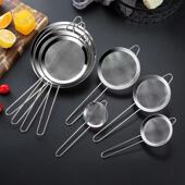 不锈钢尖耳油格 豆浆过滤网筛超细火锅漏勺隔油捞勺炸网单耳漏勺