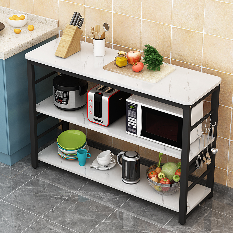 厨房小长桌切菜桌家用多层桌可移动桌多功能简易切菜台长方形桌子